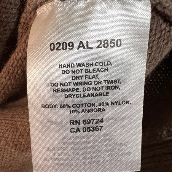 COLUMBIA ZIP CARDIGAN Size XS Brown/white design. Pockets Full Front Zip, Collar - Picture 8 of 9